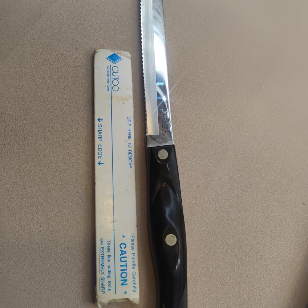 Cutco 1729 JI Petite Carver Knife - Classic Vintage Dark Brown Cutlery - Picture 2 of 10